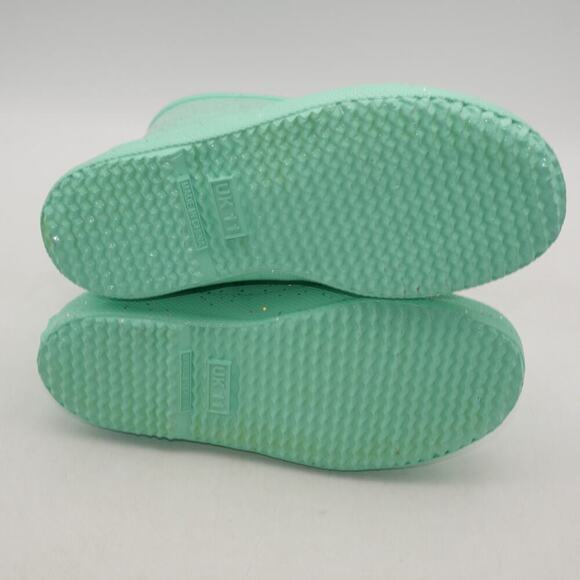 NEW Hunter Boots Kids First Classic Glitter Wild Mint Green Girls 13 UK 11 - Picture 7 of 7
